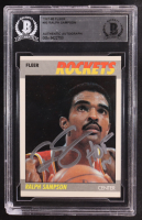 Ralph Sampson Signed 1987-88 Fleer #95 Inscribed "HOF 12" (BGS) at PristineAuction.com