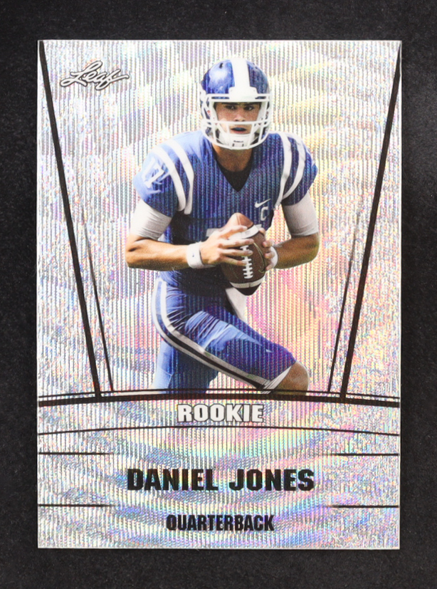 Daniel Jones 2019 Leaf Metal Special Release Rookie Silver Wave #RS07 #14/25 RC at PristineAuction.com Daniel Jones 2019 Leaf Metal Special Release Rookie Silver Wave #RS07 #14/25 RC at PristineAuction.com