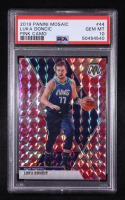 Luka Doncic 2019-20 Panini Mosaic Mosaic Pink Camo #44 (PSA 10) at PristineAuction.com