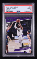 LeBron James 2020-21 Panini Chronicles Green #51 Prestige (PSA 9) at PristineAuction.com