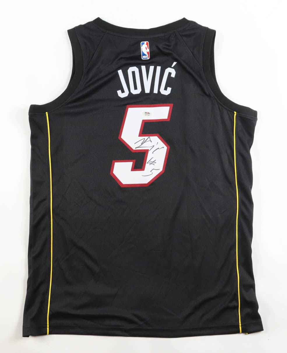 Nikola Jovic Signed Heat Nike Authentic Jersey (PSA) at PristineAuction.com Nikola Jovic Signed Heat Nike Authentic Jersey (PSA) at PristineAuction.com