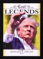 Donald Trump 2024 Leaf Special Release Legends Gold #LA01 #13/25 at PristineAuction.com