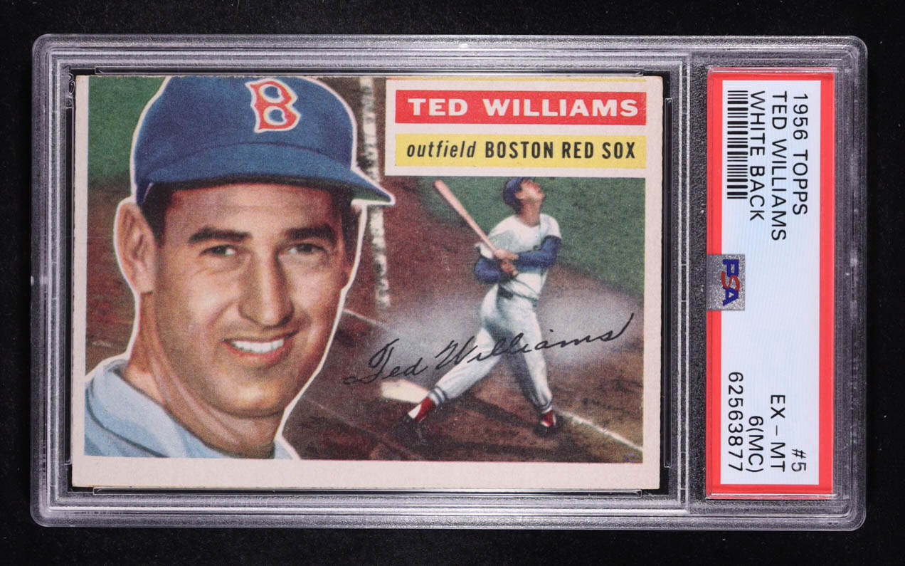 Ted Williams 1956 Topps #5 (PSA 6) (MC) at PristineAuction.com Ted Williams 1956 Topps #5 (PSA 6) (MC) at PristineAuction.com