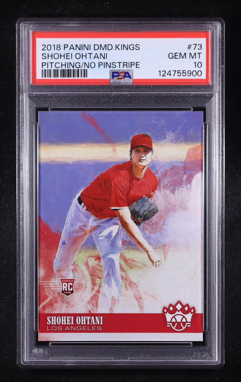 Shohei Ohtani 2018 Diamond Kings #73 RC (PSA 10) at PristineAuction.com Shohei Ohtani 2018 Diamond Kings #73 RC (PSA 10) at PristineAuction.com