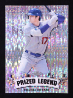 Shohei Ohtani 2023 Leaf Metal Special Release Prized Legend Silver Pulsar #PL18 #14/25 at PristineAuction.com