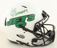 Joe Namath Signed Jets Full-Size Authentic On-Field Lunar Eclipse Alternate Speed Helmet (Beckett) at PristineAuction.com
