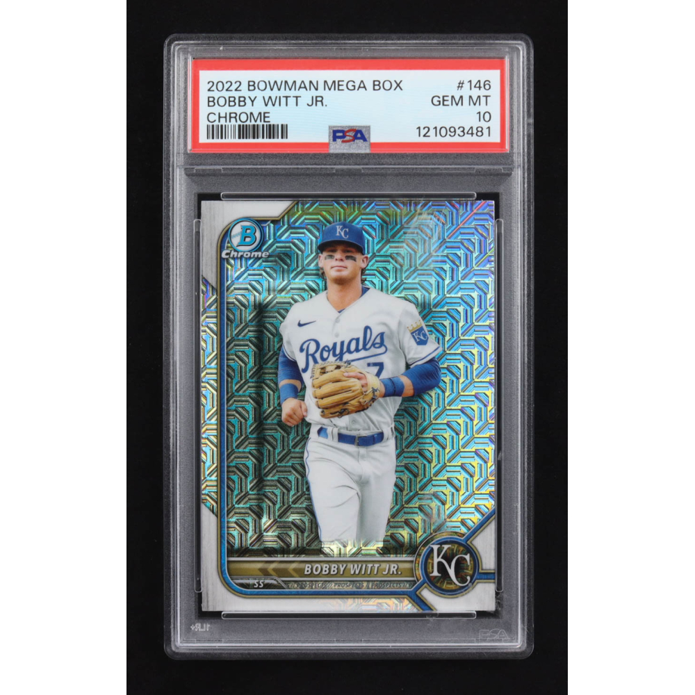 Bobby Witt Jr. 2022 Bowman Mega Box Chrome #146 RC (PSA 10) at PristineAuction.com