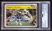 Billy Simms Signed 1981 Topps Super Action #473 (PSA | Auto Grade PSA Authentic) at PristineAuction.com