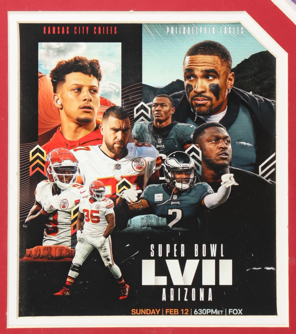 2023 Chiefs Super Bowl LVII Custom Framed Jersey Display Team-Signed By (25) with Patrick Mahomes, Travis Kelce, Nick Bolton, L'Jarius Sneed (Beckett) at PristineAuction.com 2023 Chiefs Super Bowl LVII Custom Framed Jersey Display Team-Signed By (25) with Patrick Mahomes, Travis Kelce, Nick Bolton, L'Jarius Sneed (Beckett) at PristineAuction.com