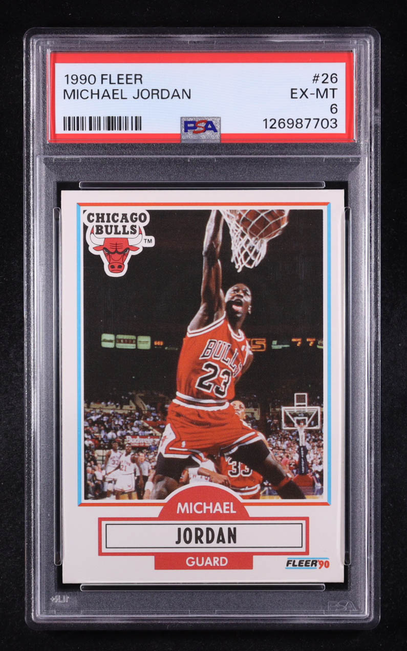 Michael Jordan 1990 Fleer #26 (PSA 6) at PristineAuction.com Michael Jordan 1990 Fleer #26 (PSA 6) at PristineAuction.com
