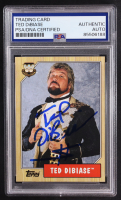 Ted DiBiase Signed 2007 Topps Heritage III WWE #82 Inscribed "$" (PSA | Auto Grade PSA Authentic) at PristineAuction.com