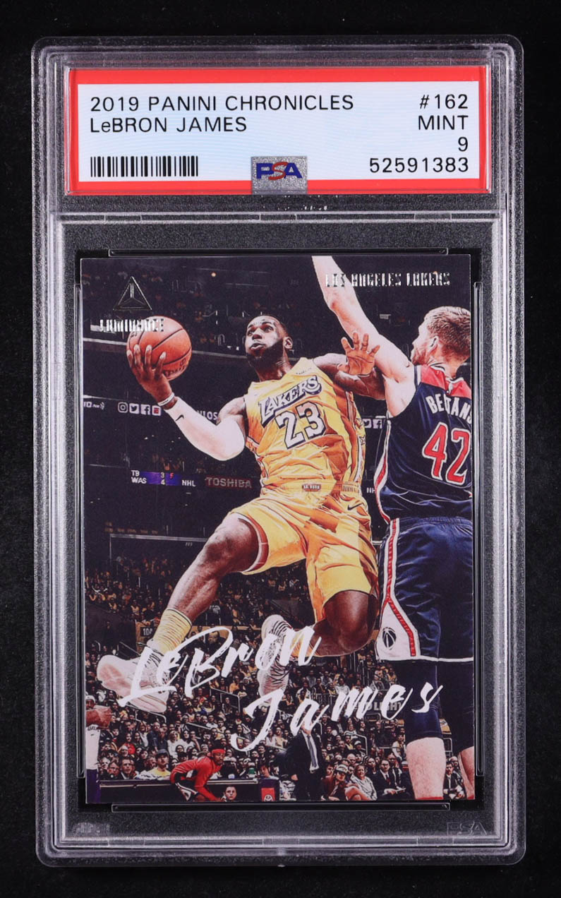 LeBron James 2019-20 Panini Chronicles #162 Luminance (PSA 9) at PristineAuction.com LeBron James 2019-20 Panini Chronicles #162 Luminance (PSA 9) at PristineAuction.com