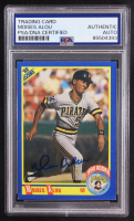 Moises Alou Signed 1990 Score #592 RC (PSA) at PristineAuction.com