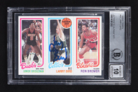 Larry Bird Signed 1980-81 Topps #49 (BGS | Auto Grade 10) at PristineAuction.com