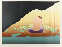 Derrick Brown - LE "Woman in Lillied Shoji" Lithograph #229/325 (PA) at PristineAuction.com