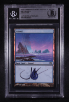 John Avon Signed 2018 Magic The Gathering Commander Anthology #287 Island (BGS) at PristineAuction.com