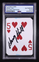 Henry Hill Signed The Orleans Five Of Hearts Playing Card (PSA) at PristineAuction.com