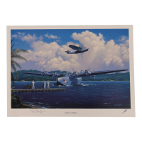 Sture Sigfred Signed Stan Stokes "Tahiti Clippers" Lithograph (AIV) at PristineAuction.com