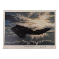 Alton Whitney Signed Stan Stokes "Second Wave To Baghdad" Lithograph Inscribed "Bandit 150" (AIV) at PristineAuction.com