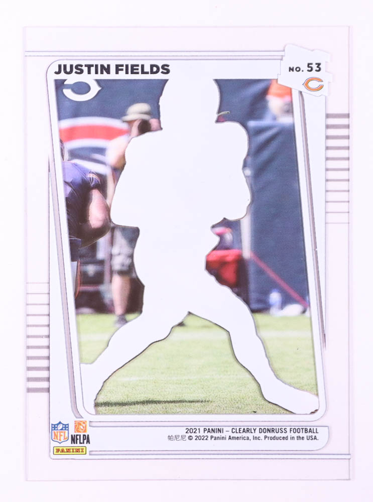 Justin Fields 2021 Clearly Donruss #53 RR RC at PristineAuction.com Justin Fields 2021 Clearly Donruss #53 RR RC at PristineAuction.com