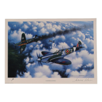 Johnnie Johnson Signed Stan Stokes "Canadian Heroes" Lithograph (AIV) at PristineAuction.com