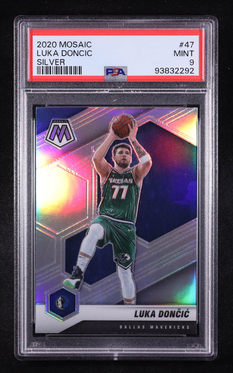 Luka Doncic 2020-21 Panini Mosaic Silver #47 (PSA 9) at PristineAuction.com Luka Doncic 2020-21 Panini Mosaic Silver #47 (PSA 9) at PristineAuction.com