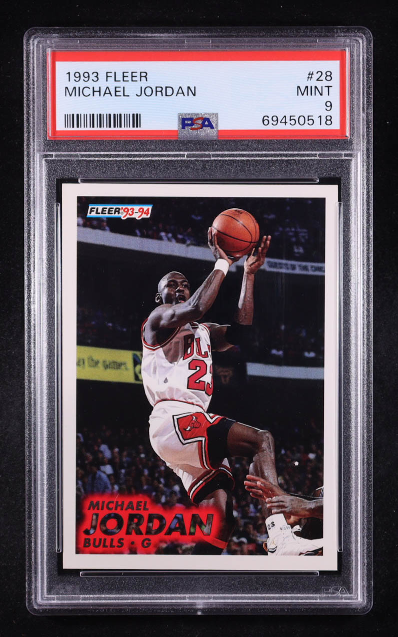 Michael Jordan 1993-94 Fleer #28 (PSA 9) at PristineAuction.com Michael Jordan 1993-94 Fleer #28 (PSA 9) at PristineAuction.com
