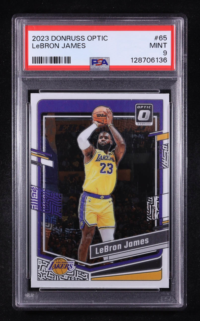 LeBron James 2023-24 Donruss Optic #65 (PSA 9) at PristineAuction.com LeBron James 2023-24 Donruss Optic #65 (PSA 9) at PristineAuction.com