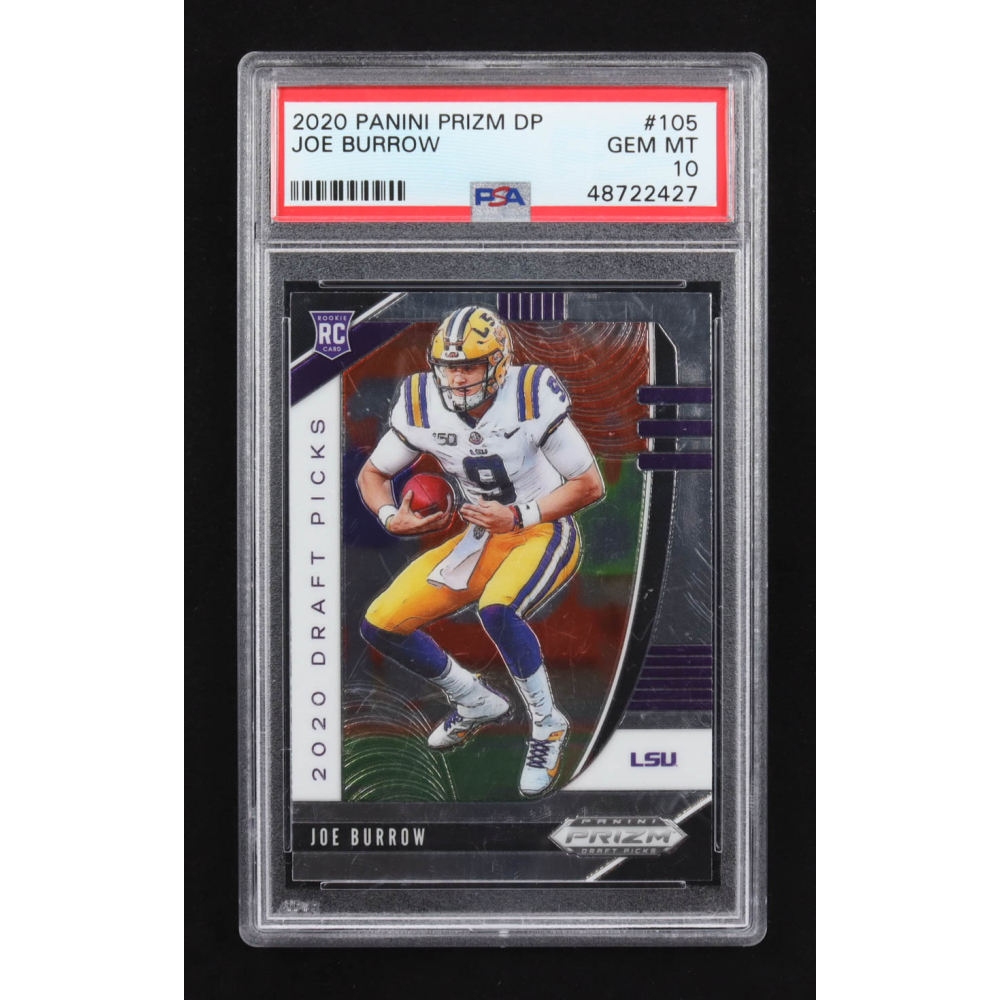Joe Burrow 2020 Panini Prizm Draft Picks #105 RC (PSA 10) at PristineAuction.com