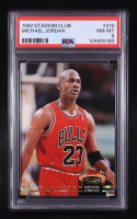 Michael Jordan 1992-93 Stadium Club #210 MC (PSA 8) at PristineAuction.com