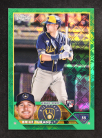 Brice Turang 2023 Topps Chrome Logofractor Green Refractors #170 #62/99 RC at PristineAuction.com