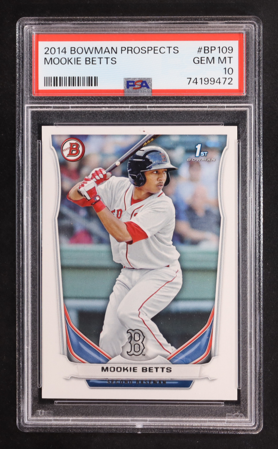 Mookie Betts 2014 Bowman Prospects #BP109 RC (PSA 10) at PristineAuction.com Mookie Betts 2014 Bowman Prospects #BP109 RC (PSA 10) at PristineAuction.com