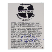 RZA Signed Wu-Tang Clan 8x10 Print (JSA) at PristineAuction.com