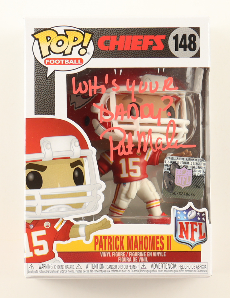 Pat Mahomes Sr. Signed Chiefs #251 Patrick Mahomes II Funko Pop! Vinyl Figure Inscribed "Who's Your Daddy?" (Beckett) at PristineAuction.com Pat Mahomes Sr. Signed Chiefs #251 Patrick Mahomes II Funko Pop! Vinyl Figure Inscribed "Who's Your Daddy?" (Beckett) at PristineAuction.com