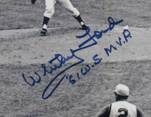 Whitey Ford Signed Yankees Custom Framed Photo Inscribed "61 WS MVP" (Steiner) at PristineAuction.com Whitey Ford Signed Yankees Custom Framed Photo Inscribed "61 WS MVP" (Steiner) at PristineAuction.com