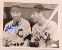 Bob Feller & Joe DiMaggio Signed 8x10 Photo (JSA) at PristineAuction.com