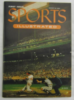 1954 First Issue "Sports Illustrated" Magazine with 1954 Topps Uncut Card Sheet at PristineAuction.com