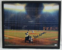 Hank Aaron Signed Braves Custom Framed Photo (Steiner) at PristineAuction.com