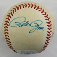 MLB Legends ONL Baseball Signed By (7) with Pete Rose, Ernie Banks, Sandy Koufax (JSA) at PristineAuction.com