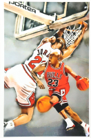 "Michael Jordan" Bulls LE 12x18 Lithograph by Joshua Barton #/500 (PA) at PristineAuction.com