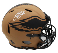 Saquon Barkley Signed Eagles Full-Size Authentic On-Field Salute to Service Alternate Speed Helmet (Beckett) at PristineAuction.com