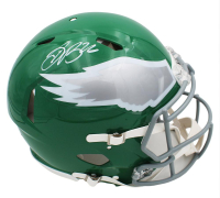 Saquon Barkley Signed Eagles Full-Size Authentic On-Field Throwback Alternate Speed Helmet (Beckett) at PristineAuction.com