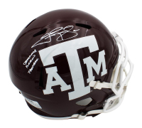 Johnny Manziel Signed Texas A&M Aggies Full-Size Speed Helmet Inscribed "Johnny F***** Football" (Beckett) at PristineAuction.com
