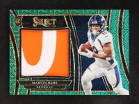 Marvin Mims 2023 Select Jumbo Rookie Swatch Prizm Green #32 #5/5 RC at PristineAuction.com