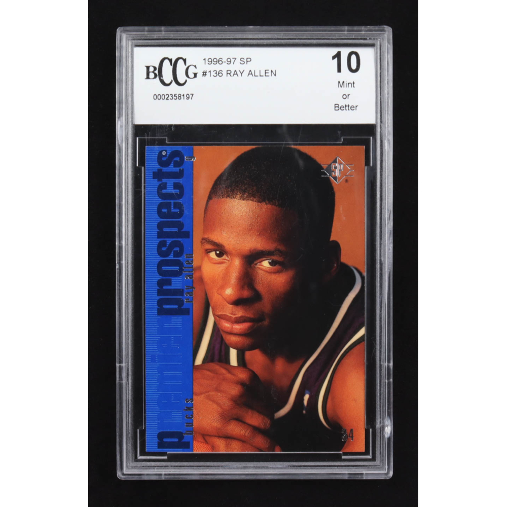 Ray Allen 1996-97 Upper Deck SP Premier Prospects #136 RC (BCCG 10) at PristineAuction.com