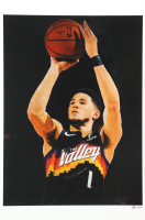 "Devin Booker" Suns LE 12x18 Lithograph by Joshua Barton #/500 (PA) at PristineAuction.com