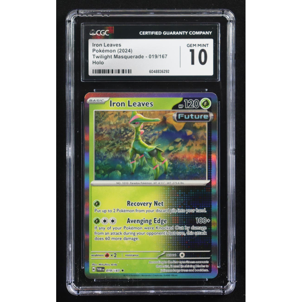 Iron Leaves 2024 Pokemon Twilight Masquerade #19 Holo (CGC 10) at PristineAuction.com