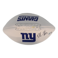 Dexter Lawrence Signed Giants Logo Football (Beckett) at PristineAuction.com