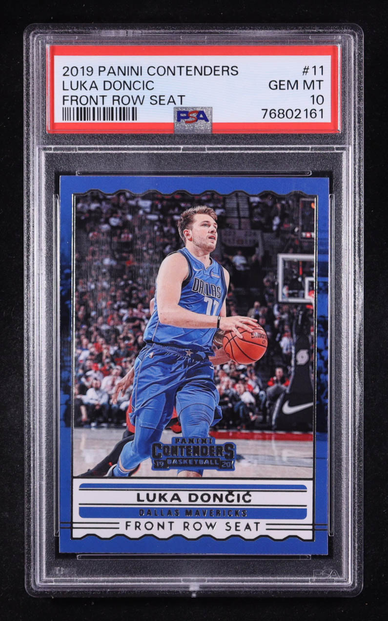 Luka Doncic 2019-20 Panini Contenders Front Row Seat #11 (PSA 10) at PristineAuction.com Luka Doncic 2019-20 Panini Contenders Front Row Seat #11 (PSA 10) at PristineAuction.com