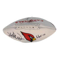 Kurt Warner Signed Cardinals Logo Football Inscribed "HOF 17" (Fanatics) at PristineAuction.com